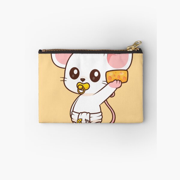 Item preview, Cute Baby Mouse Holding Cheese Cartoon Vector Icon - Adorable Animal and Food Illustration designed and sold by hjian8219.