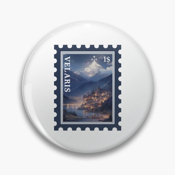Item preview, Bookish Travel Postage Stamp Velaris  designed and sold by BookWishEra.