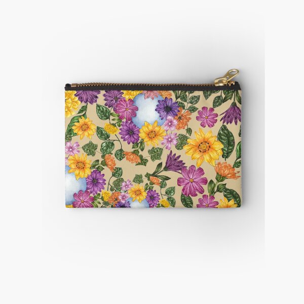 Item preview, Florals Circle Tan Pattern Large designed and sold by greenerybywendy.