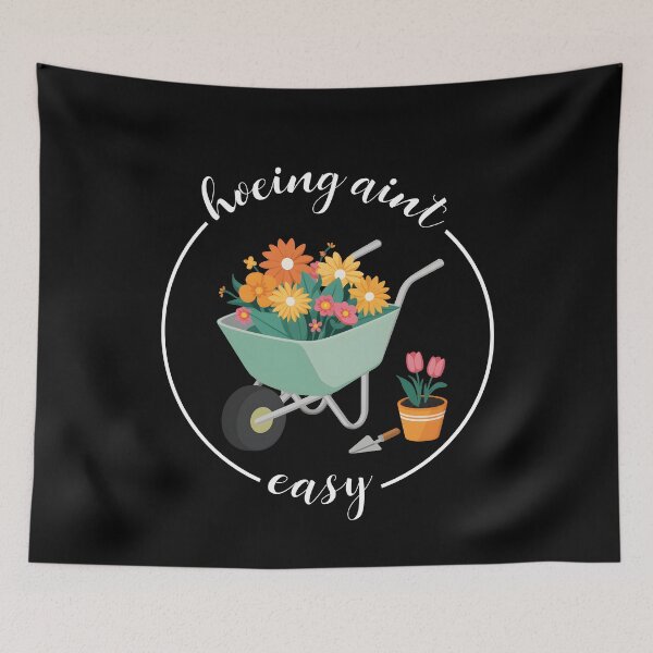 Item preview, Hoeing Ain't Easy designed and sold by VerdePlantTees.