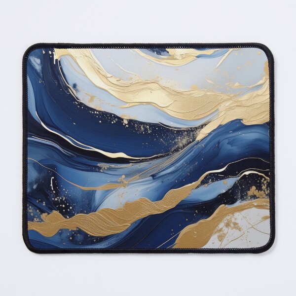 Item preview, Dark blue, navy & gold alcohol ink marble texture designed and sold by EnchantedWishes.