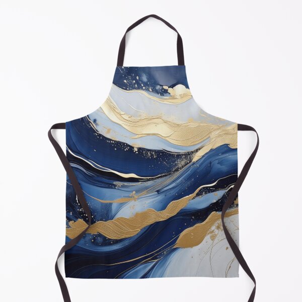 Item preview, Dark blue, navy & gold alcohol ink marble texture designed and sold by EnchantedWishes.