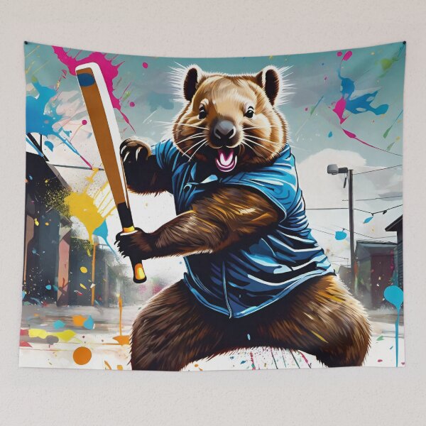 Item preview, Batter Up Wombat designed and sold by pUNKnown.