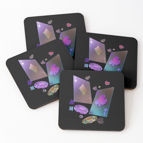 Item preview, ace pair, poker chips, playing cards designed and sold by Numbers-Art.