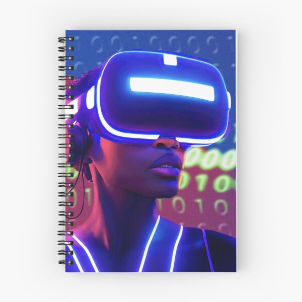 Item preview, Woman with VR headset designed and sold by GreenSaiko.
