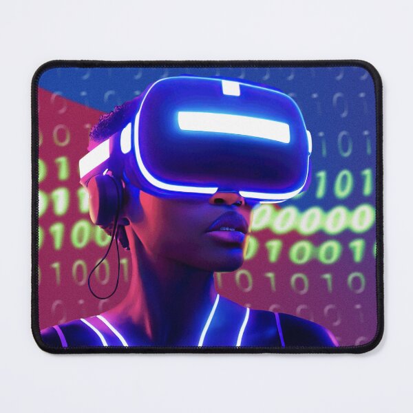 Item preview, Woman with VR headset designed and sold by GreenSaiko.