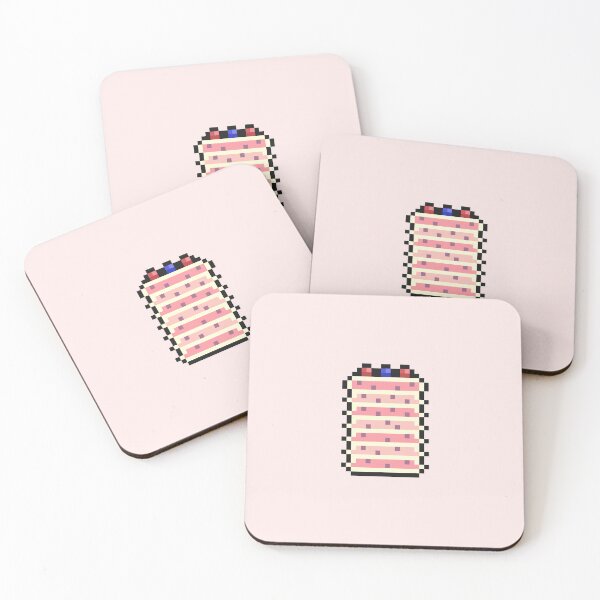 Item preview, delicious pink cake pixel art designed and sold by helixter.