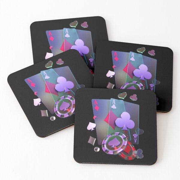 Item preview, ace pair, poker chips, playing cards 2 designed and sold by Numbers-Art.