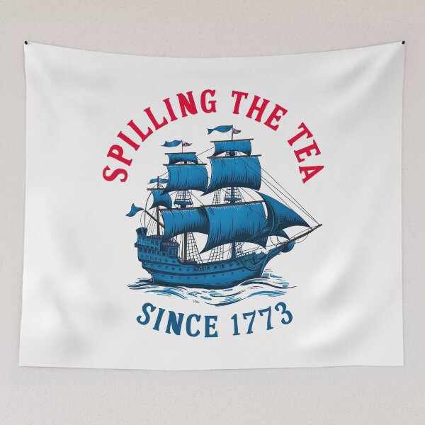 Item preview, Funny 4th of July Spilling The Tea Since 1773 designed and sold by VerdePlantTees.