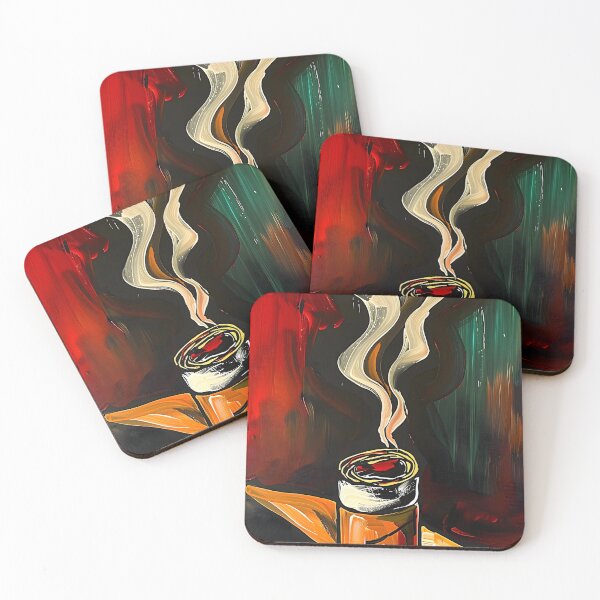Item preview, Dynamic Vibrant Scene - Swirling Colors from a Cigar - Abstract AI Generated Art  designed and sold by OlfactoART Studio.