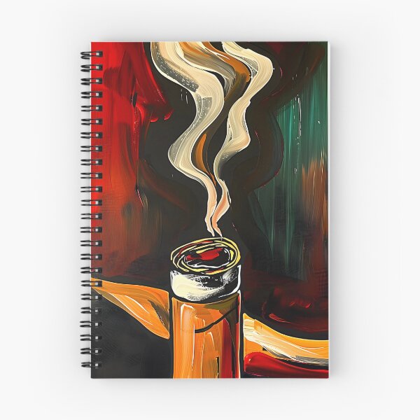 Item preview, Dynamic Vibrant Scene - Swirling Colors from a Cigar - Abstract AI Generated Art designed and sold by OlfactoART Studio.