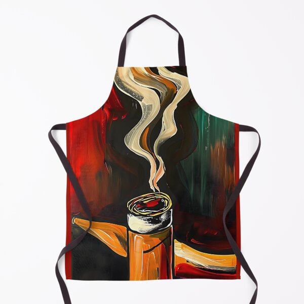 Item preview, Dynamic Vibrant Scene - Swirling Colors from a Cigar - Abstract AI Generated Art designed and sold by OlfactoART Studio.