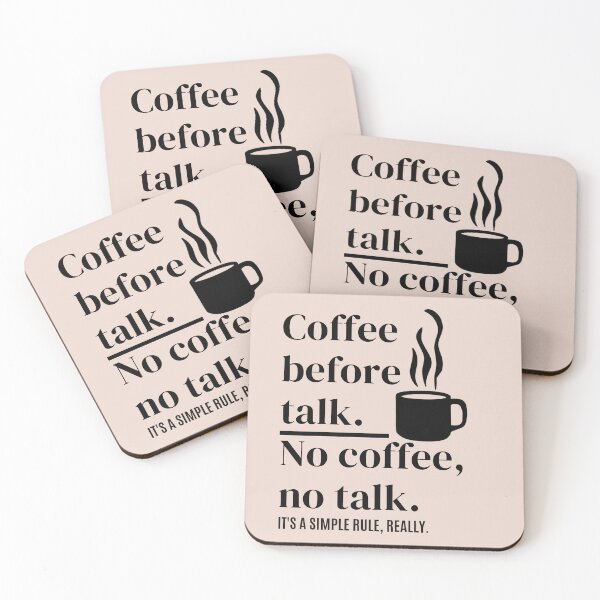 Item preview, Coffee before talk designed and sold by wanessacreative.