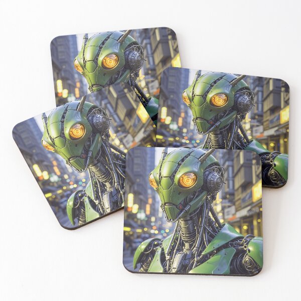 Item preview, Cool Futuristic Grasshopper Cyborg Killer Robot designed and sold by TheArtOfPat.