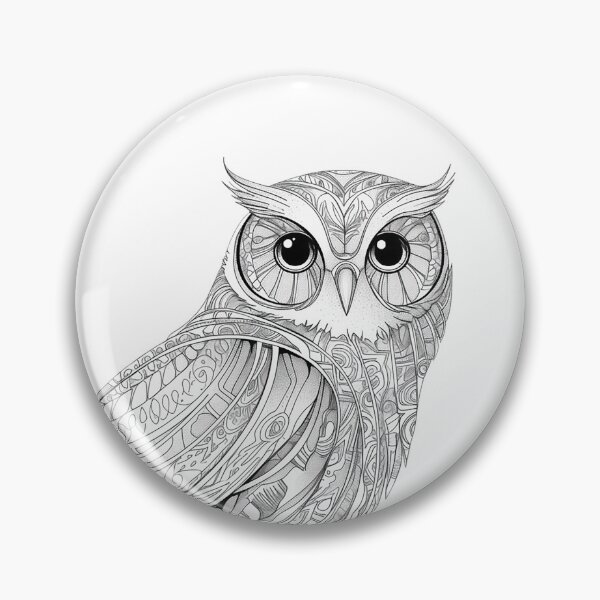 Item preview, owl zentanngle  designed and sold by CHAEJIMIN.