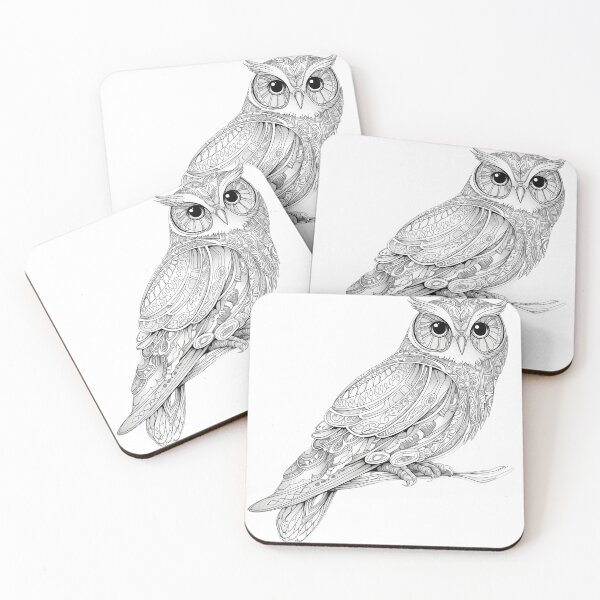 Item preview, owl zentanngle  designed and sold by CHAEJIMIN.