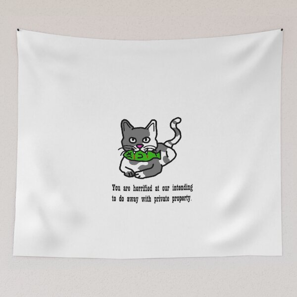 Item preview, Communist Cat Eating a Fish designed and sold by StripMallUnion.