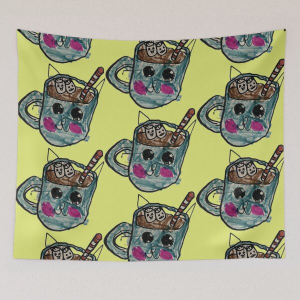 Item preview, Hot Chocolate Cat Mug - Leighann designed and sold by Nina Baldwin.