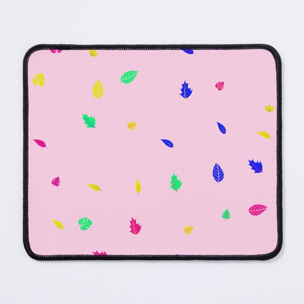 Item preview, Assorted Styles Of Scattered Rainbow Leaves Pink Canvas designed and sold by EvergreenMotifs.