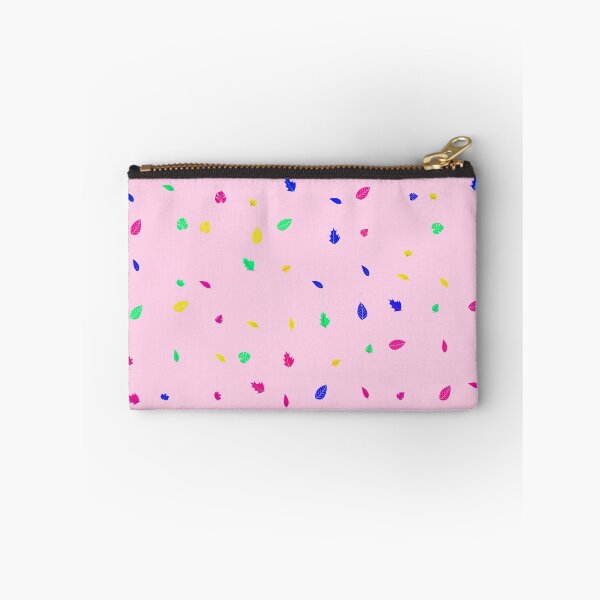Item preview, Assorted Styles Of Scattered Rainbow Leaves Pink Canvas designed and sold by EvergreenMotifs.
