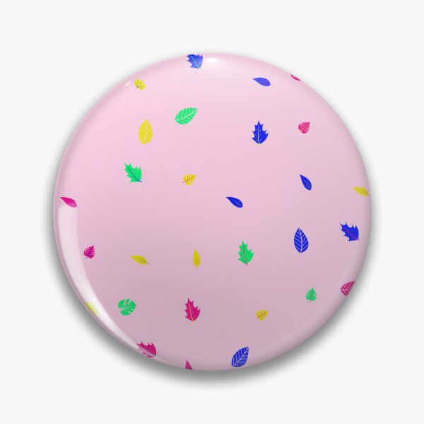 Item preview, Assorted Styles Of Scattered Rainbow Leaves Pink Canvas designed and sold by EvergreenMotifs.