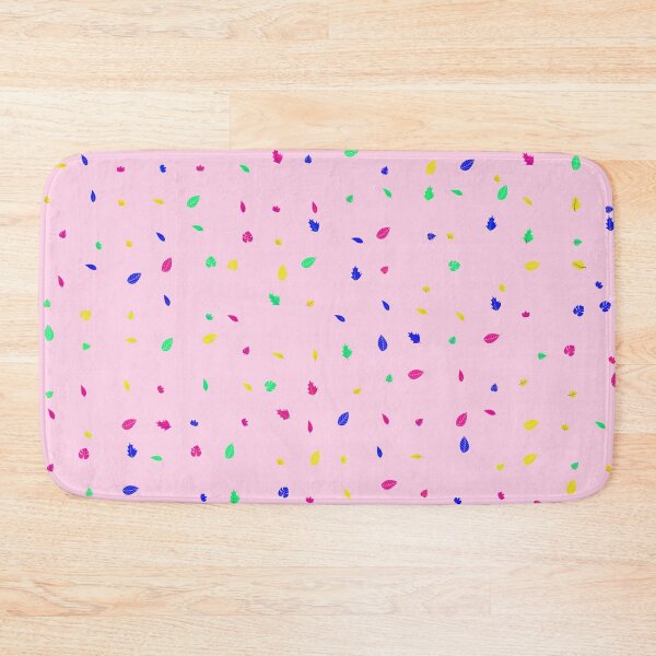 Item preview, Assorted Styles Of Scattered Rainbow Leaves Pink Canvas designed and sold by EvergreenMotifs.