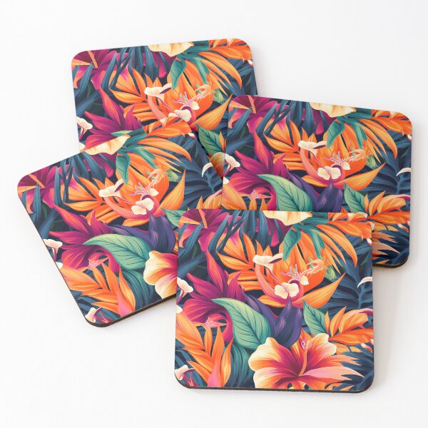 Item preview, Vibrant Orange Tropical Flower Print  designed and sold by KT1981.