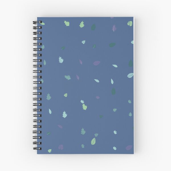 Item preview, Assorted Styles Of Scattered Rainbow Leaves Blue Background designed and sold by EvergreenMotifs.