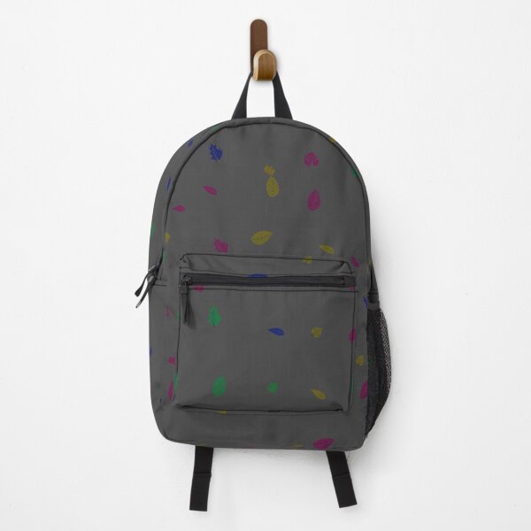 Item preview, Assorted Styles Of Scattered Rainbow Leaves Dark Grey designed and sold by EvergreenMotifs.