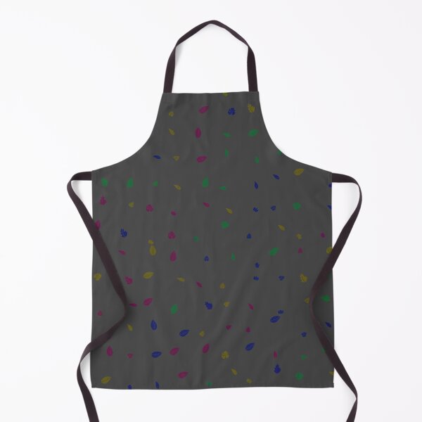 Item preview, Assorted Styles Of Scattered Rainbow Leaves Dark Grey designed and sold by EvergreenMotifs.