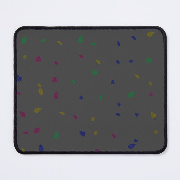 Item preview, Assorted Styles Of Scattered Rainbow Leaves Dark Grey designed and sold by EvergreenMotifs.