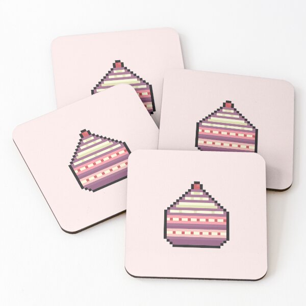 Item preview, delicious pink cake pixel art designed and sold by helixter.