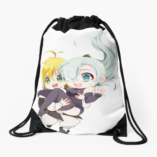 Angel Drawstring Bags Redbubble - t shirt roblox meliodas modo asalto