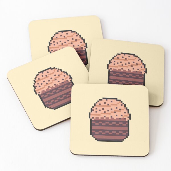 Item preview, delicious chocolate cake pixel art designed and sold by helixter.