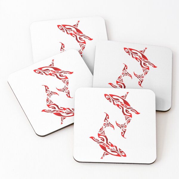 Item preview, KOHOLA (whale) - red  designed and sold by Nesian-Tahiti.