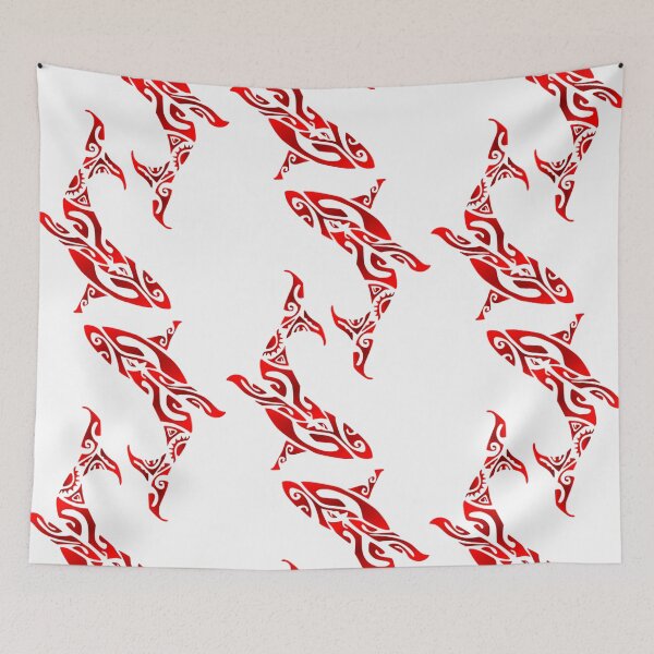 Item preview, KOHOLA (whale) - red  designed and sold by Nesian-Tahiti.