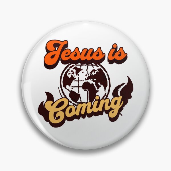 Item preview, Jesus is Coming, Retro Christian Design designed and sold by MoriaStore.