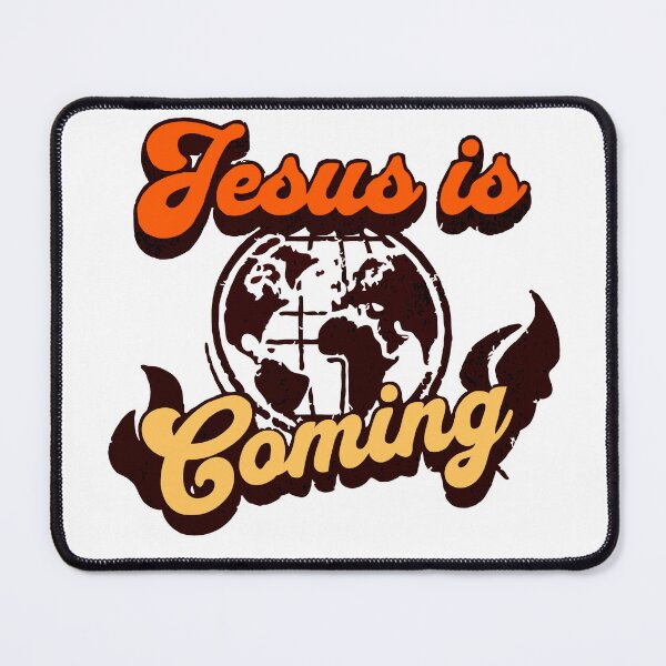 Item preview, Jesus is Coming, Retro Christian Design designed and sold by MoriaStore.