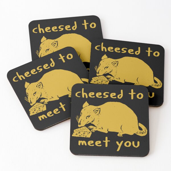 Item preview, Cheesed To Meet You - Rat, Meme designed and sold by SpaceDogLaika.
