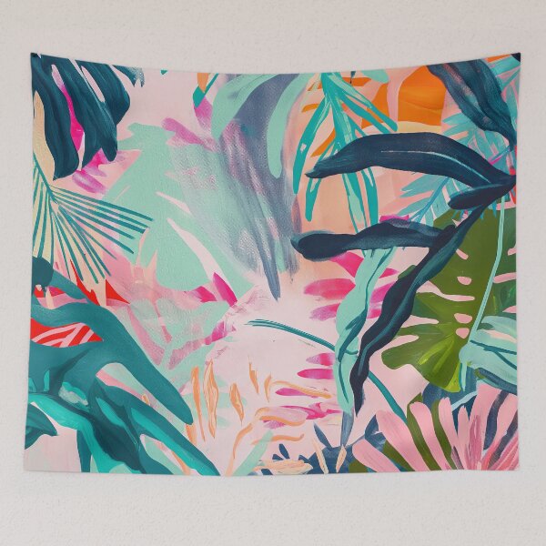 Item preview, Tropical Abstract Wallpaper designed and sold by DreamerBot.