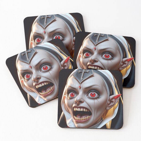 Item preview, Scary Demonic Nun From Hell designed and sold by TheArtOfPat.
