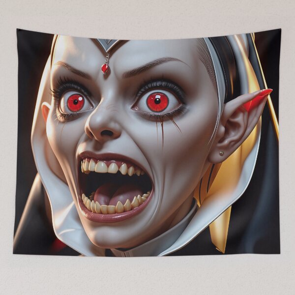 Item preview, Scary Demonic Nun From Hell designed and sold by TheArtOfPat.