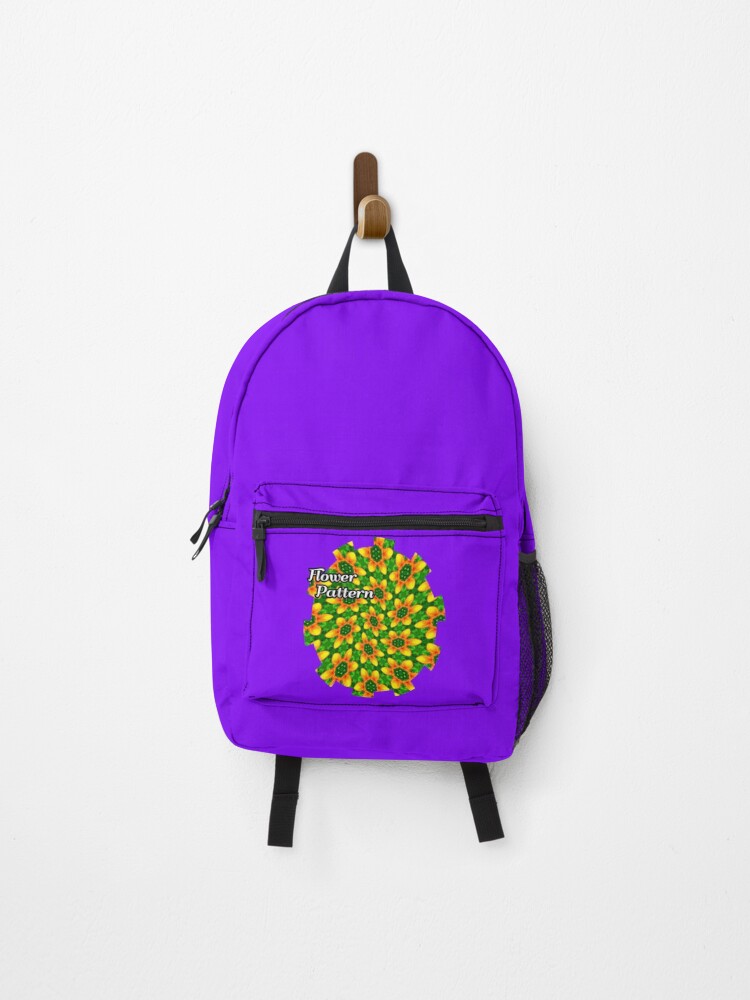 Thumbnail 1 of 3, Backpack, Golden Lily Pattern designed and sold by Patternflower.