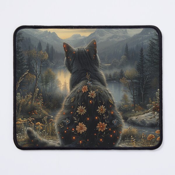 Item preview, British Shorthair Looking Over Mountains designed and sold by Nocturne Paws.