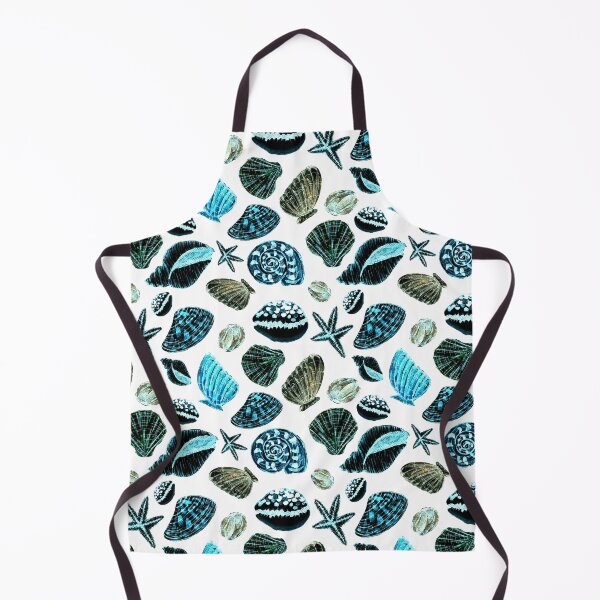 Item preview, Blue Seashells Pattern designed and sold by andrebalest.art.