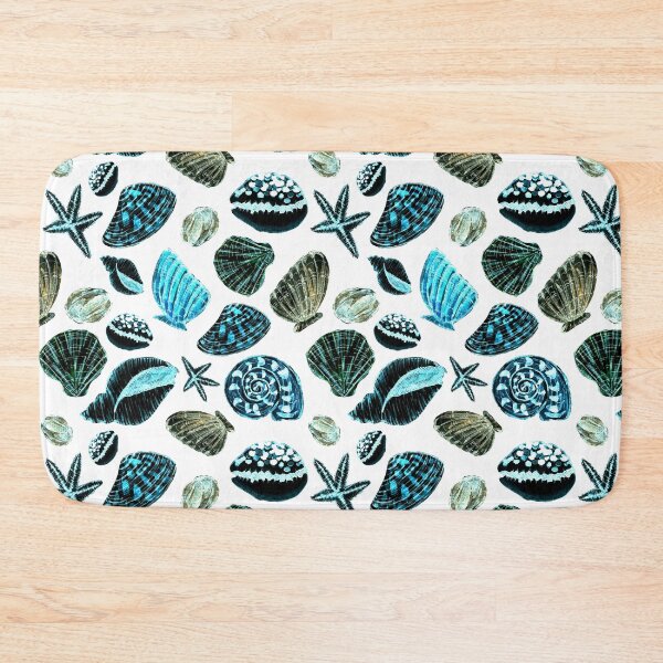 Item preview, Blue Seashells Pattern designed and sold by andrebalest.art.