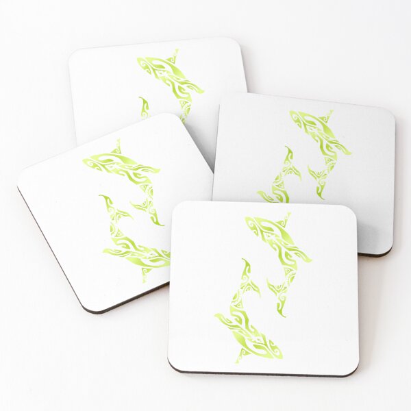 Item preview, KOHOLA (whale) - green  designed and sold by Nesian-Tahiti.