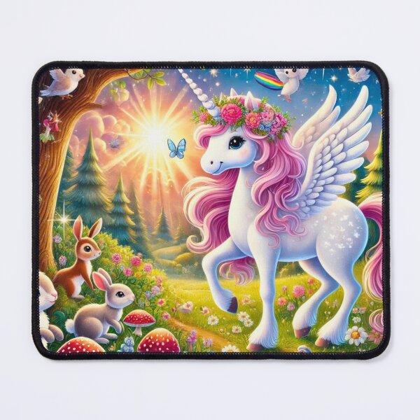 Item preview, Enchanted Unicorn in the Magic Forest designed and sold by Marinaso.