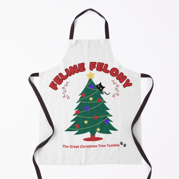 Item preview, Feline Felony Cat in a Christmas Tree designed and sold by LdLdesigns.