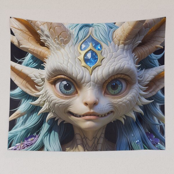 Item preview, Cute Magical Alien Fantasy Cat designed and sold by TheArtOfPat.